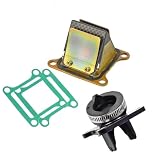 Ansaugstutzen und Dichtung für Membranventile, passend für Kawasaki KX80 und KX100, aus Aluminiumlegierung