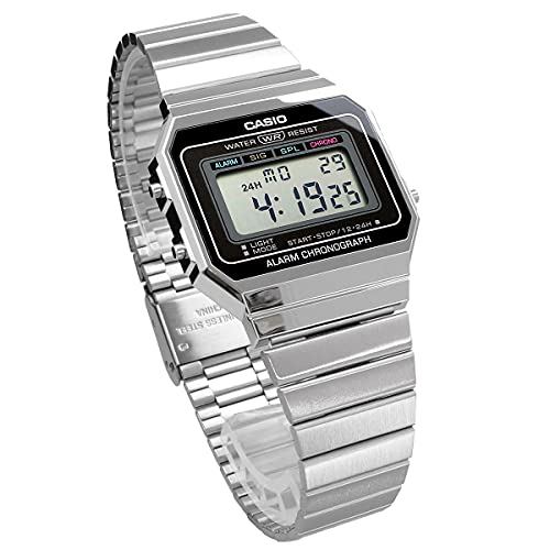 [カシオ] CASIO デジタル 腕時計 ヴィンテージシリーズ A700W-1A メンズ レディース シルバー 海外モデル [並行輸入品] 商品画像5