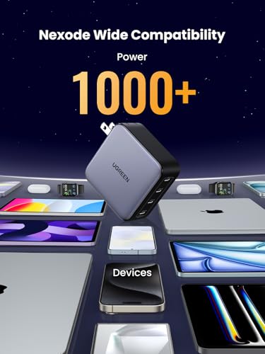 Image of UGREEN Nexode 100W GaN USB C Wall Charger, 4-Port Type-C Fast Charger Compatible with MacBook Pro /Air, Dell XPS, iPhone 17 /16 /15 Series, Galaxy S25 /S24, Pixel 10 /9, iPad Air, Steam Deck