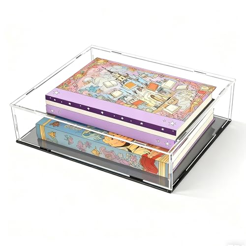 Image of Evron Display Case for Collectibles Assemble Clear Acrylic Box Alternative Glass Case for Display Action Figures Home Storage & Organizing Toys (15.7x11.8x3.1inch;40x30x8cm)