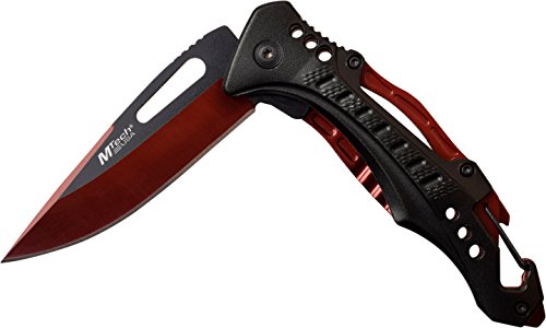 MTech USA Ballistic MT A705G2 RD Folding Knife, Red