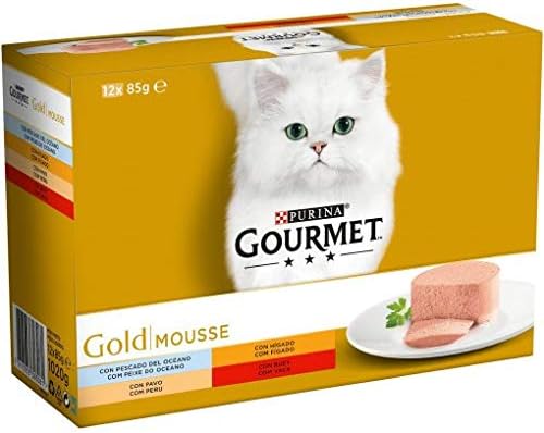 Purina Gourmet Gold Mousse karma dla kotów Różne smaki 12 x 85 g