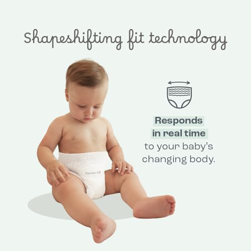Image of Panolini The Responsive Diaper Size 4 (25-35lbs) Pull-Up Baby Diaper 36ct | No-Tape Diaper, 12-Hr Protection, Hypoallergenic, Unscented, Soft & Breathable Materials, Italian Premium Design & Technology