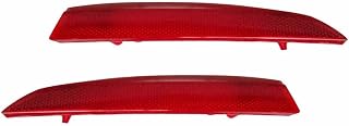 9062293 9062292 Rear Lower Bumper Reflector Tail Fog Light Panel Indicator Red Lens Pair For Cadillac XT5 2017 2018 2019