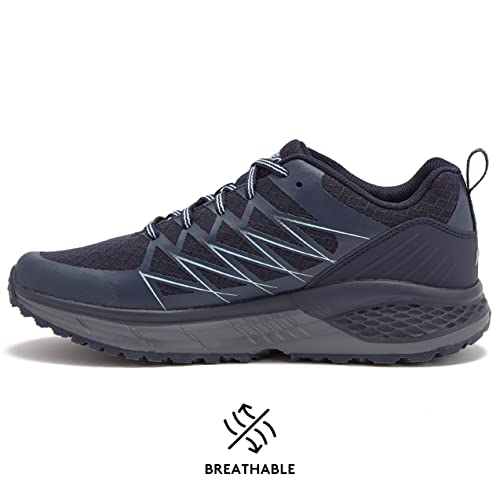 Hi-Tec Destroyer Low Men’s Running Shoes, Lightweight Mesh Athletic Sneakers For Men - Navy Blue, 10 Medium #TOP2
