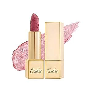 OULAC Pintalabios Rosa Brillo Metálico, Brillo 3D De larga duración, Barras de Labios Muy Pigmentadas, Brillo de Labios…