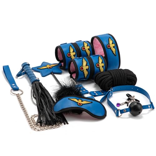 Couples Toys Role Play Leather Party Supplies 10 Piece Set-j7 (01)