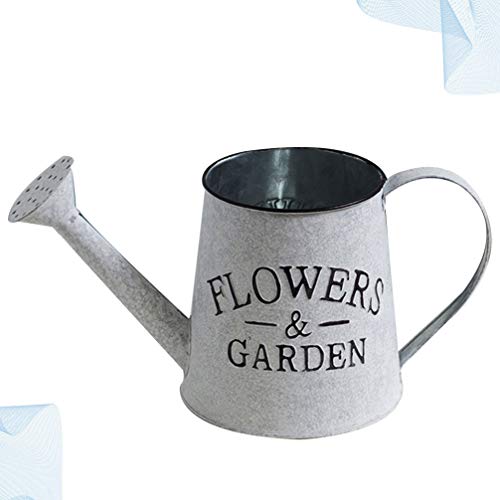 FAVOMOTO Vaso de Flores de Metal Vintage Shabby Chic Regador Vaso Vaso de Flores Rústicas Suporte de