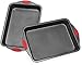 Elite Bakeware Extra Large Baking Pans with Nonstick Coating and Grip Handle, Pack of 2