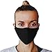 Produktbild (3, Schwarz) Gesichtsmaske Mundschutz, Baumwoll Stoff Maske, Waschbare Atemschutzmaske, Wiederverwendbarer Mundschutz, Mund Maske Waschbar, Atemschutz, Staubdichte Maske, hergestellt in der EU