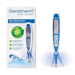 GERATHERM Fieberthermometer Solar Speed mit flexibler Spitze/Digitales Fieberthermometer flexible Spitze/Thermometer…