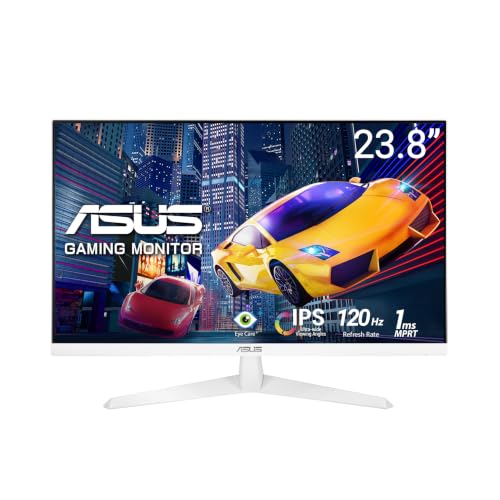 Image of ASUS VY249HGR-W 24 Inch 1080P FHD IPS 120Hz Gaming Monitor, HDMI, VGA, Tilt