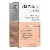 Vidermina MD Prebiotic 10 Ovuli Vaginali 3,0 g – Riequilibrante pH acido – Previene Vaginosi e Vaginiti Batteriche e mMcotiche, con alfa-gluco-oligosaccaride – Testato in Gravidanza