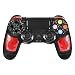 PS4 Controller ORDA Wireless Gamepad for Playstation 4/Pro/Slim/PC/Smart TV and Laptop with Vibration and Audio Function, Package Included USB Cable - Red