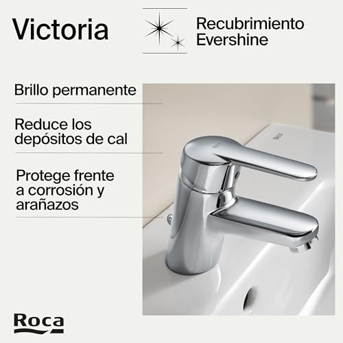 Miniatura 4 de Roca A5a3125c00 Monomando Lavabo, Colección Victoria-N, Cromado