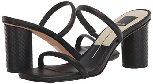 Dolce Vita Women's Noles Heeled Sandal, Onyx Leather, 8 #TOP7