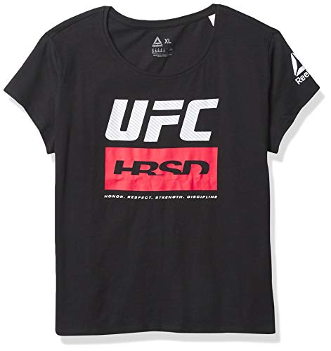 Camiseta Reebok UFC mujer transpirable para practicar fitness