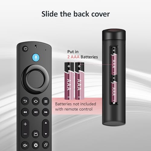 Image of Voice Firestick Remote Control for All Firestick Smart TV Remote, Fit for TV Cube /Stick 4K Max /Stick 4K(1st /2nd Gen), TV Stick, Stick Lite, Fit for Insignia Toshiba TCL Hisense Smart TV