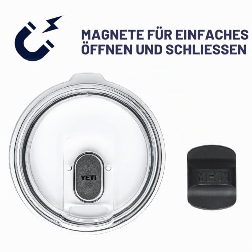 YETI Rambler stapelbarer Becher, vakuumisoliert, Edelstahl mit MagSlider-Deckel, 284 ml, Rettungsrot – Ansicht 5
