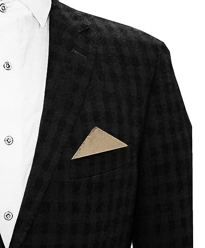 Image of TIE STUDIO Men's Solid Pocket Square | Size- 10cm x 10cm | Colour-Royal Blue | Pack of 1 |
