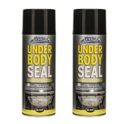 SDMAX Under Body Seal Black Aerosol Spray Paint, Corrosion And Rust Protection, High Performance, Easy To Use, Lightweight And Portable, Multipurpose Use, 400ml (2PCS)