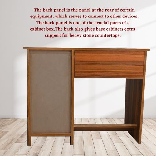 Image of Speciality Panel Multipurpose | Computer Desk for Home /Office| Writing Table| Sturdy Small Desks for Small Spaces | Engineered Wood | Termites resistance | 2 Shelves with door in Cochwood Dark Finish