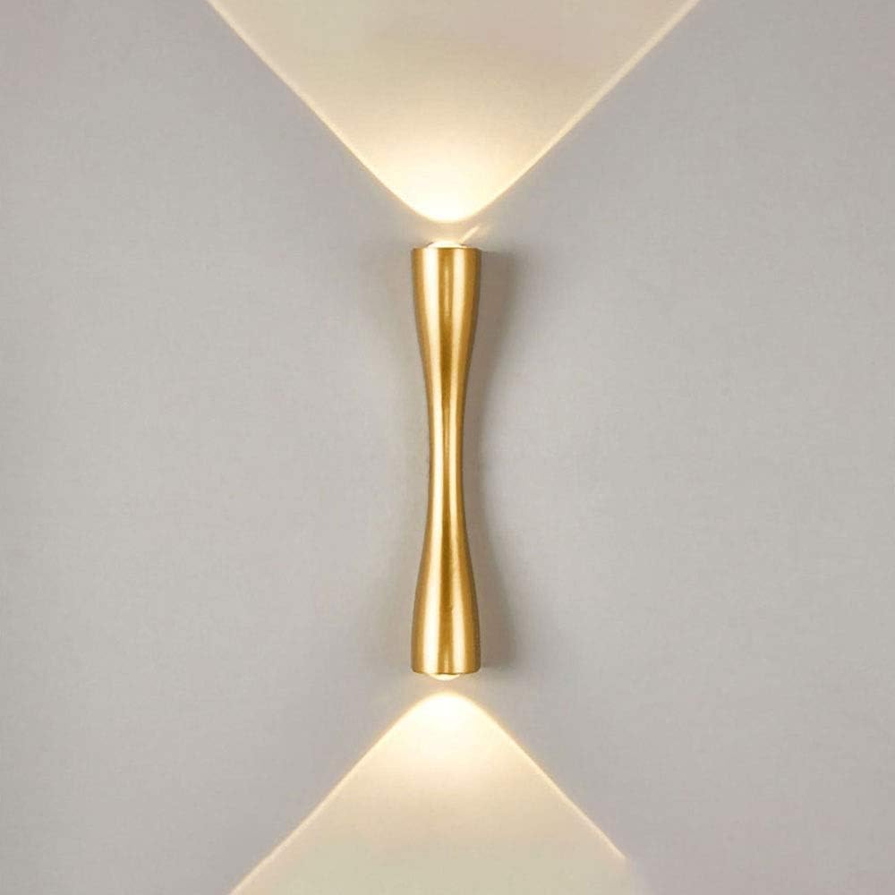 FILLISKA® 6 Watt LED Indoor/Outdoor UP/Down Creative Wall Light, Warm White, IP-65 Rainproof & Shockproof Body. (Gold)-image-12