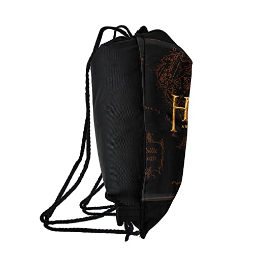 LOGOVISION The Hobbit An Unexpected Journey Logo Drawstring Backpack Sports Bag Sackpack 17" x 13", Perfect for Gym, Yoga or Practice2