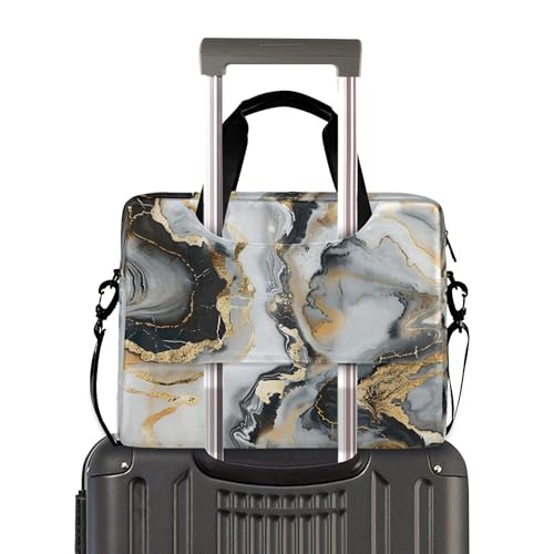 Maletín para portátil ALAZA Marble Black & Gold 13-15.6" miniatura 3