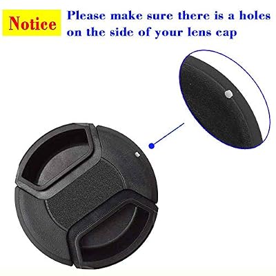 5 Pack Elastic Lens Cap Keeper Lens Cover Leash Prevent Lens Cap Lost Compatible with Canon/Nikon/Sony/Fujifilm/Olympus/Panasonic DSLR SLR Camera and More