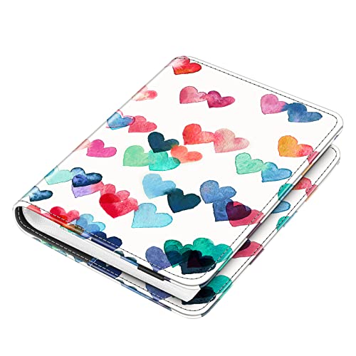 Fintie Mini Photo Album For 3-Inch Film - 104 Pockets Album For Fujifilm Instax Mini 11 / 40 / Evo/ Liplay / Mini Link 2 Printer, Canon Ivy Cliq, Polaroid, Kodak Instant Print Camera, Raining Hearts #TOP7