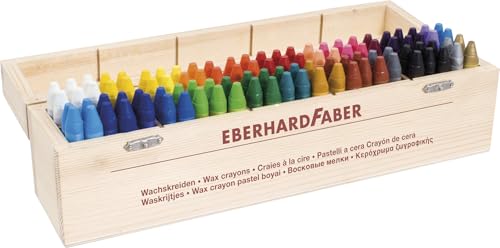Eberhard Faber Colori Wachsmalkreiden im Holzkoffer