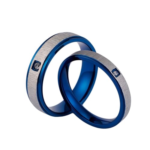 Bague de promesse homme et femme acier mat anti-allergique Daesar