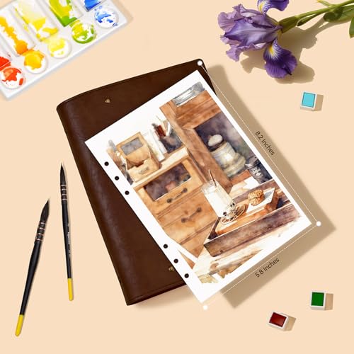Carnet à Aquarelle anti-gondolage en coton pour maîtriser l'eau facilement