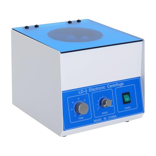 OCASAMI Electric Lab Benchtop Centrifuge, Desktop Lab Benchtop Centrifuges Electric Centrifuge Machine with Timer 0-60min and Speed Control for Laboratory Practice