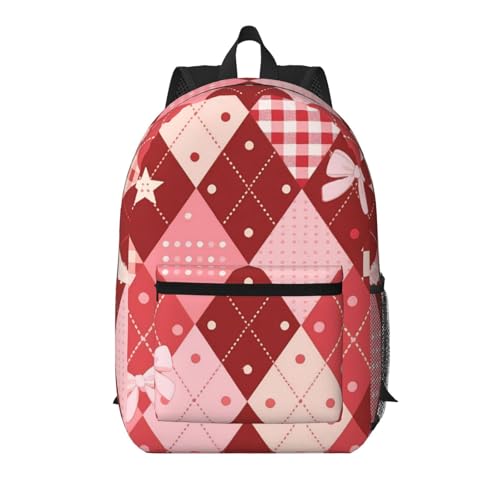 Zelinge Mochila para laptop de negocios, viajes, trabajo, negocios, bolso, Patrón de lazo de encaje, Talla única, Mochilas de viaje