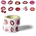 Lip Stickers,500pcs Happy Valentine's Lip Stickers 1 Inch Packaging Label Stickers Self-Adhesive Labels for Birthday Party Decorations Envelopes Gift Wrap Craft (1)