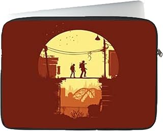 تي ايه تي حافظة لاب توب كاجوال مطبوعة بتصميم شنطة حمل بسوستة مقاس 15.6 و15 بوصة - متعددة الالوان - 98