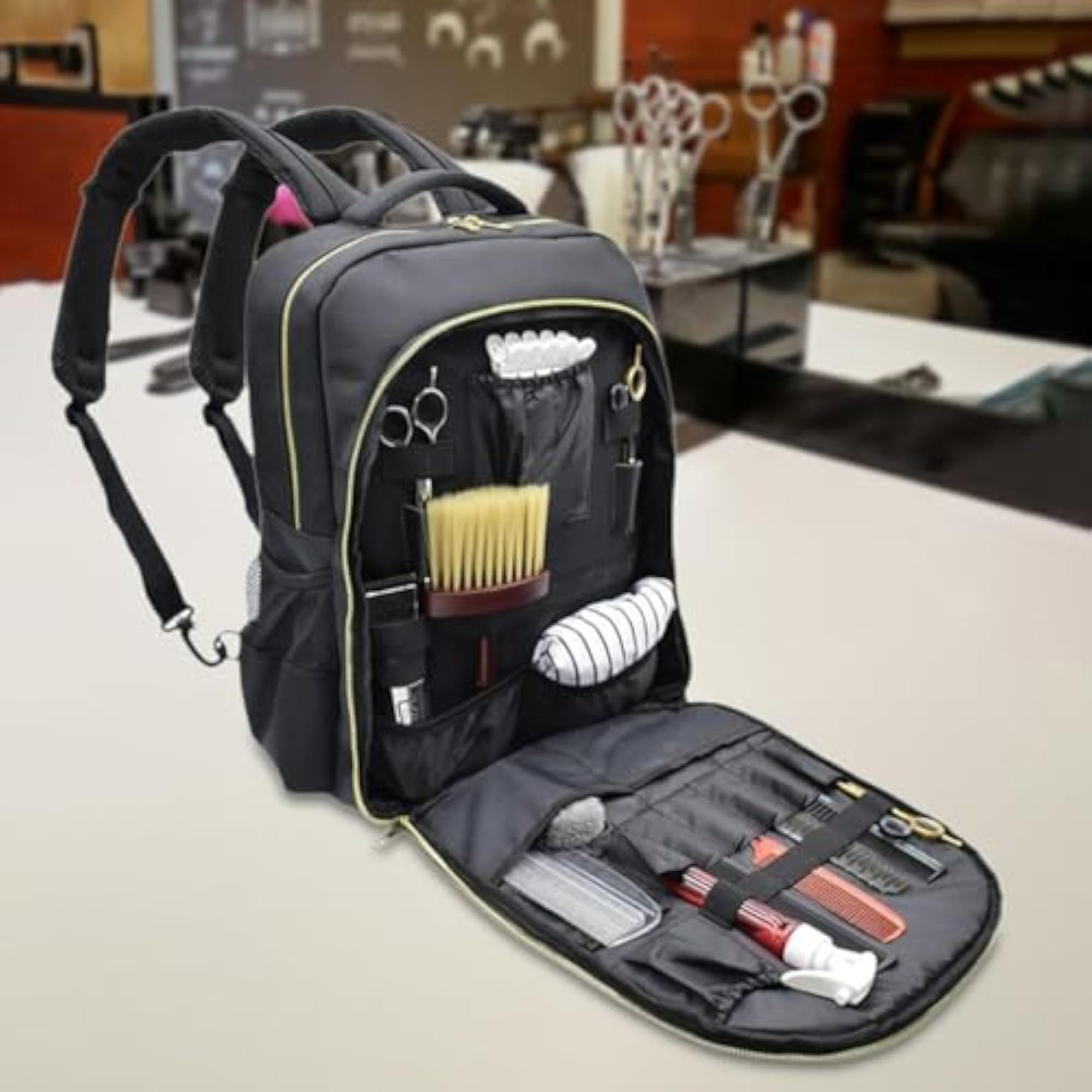 Professional Hairdressing Bag with Charging Port