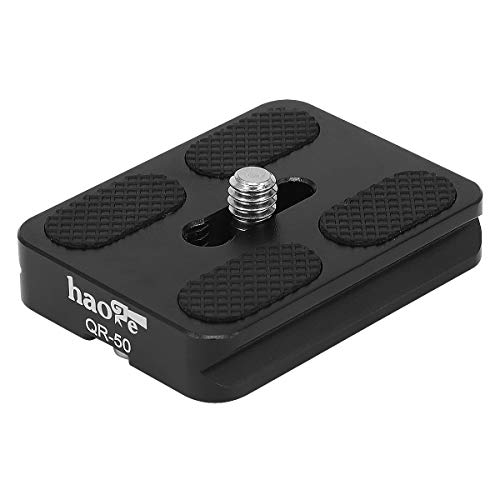 Haoge 50Mm Qr Quick Release Plate And D-Ring Screw Fits Arca-Swiss Standard For Tripod Ball Head #TOP1