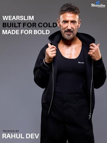 Image of Wearslim Men's Cotton Quilted Winter Lightweight Thermal Underwear for Men Long Johns Set with Fleece Lined Soft Tailored Fit Warmer