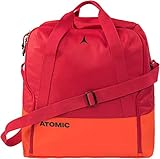 atomic helm rot Tasche zur bequemen Mitnahme von Skischuhen, Helm, Handschuhen und Skibrille, Inklusive Putztuch für Brille und Helm