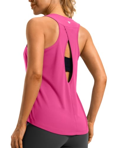 G Gradual Women's Workout Tops Open Back Athletic Tank Tops Running Shirts | Breathable, Quick Dry, Stretchy, Sleeveless, Loose Fit, Moisture Wicking, Cool, Gym, Yoga, Tennis