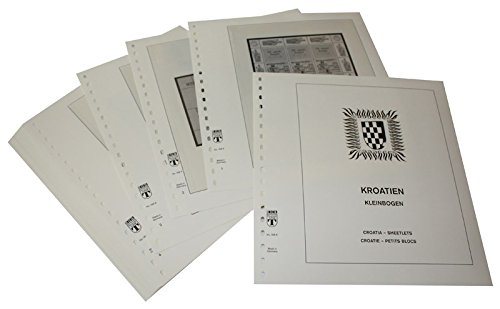 Feuilles pré-imprimées pour petits blocs LINDNER Croatie période 1993-2007