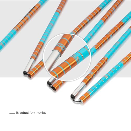 G2 GO2GEHTER 7075 Aluminum Alloy 270cm Backcountry Avalanche Rescue Probe with Storage Bag, Folding Design, Easy to Storage and Carry (Orange&Blue)