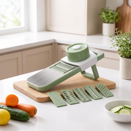 Cortador de Verduras de Acero Inoxidable, 5 Piezas miniatura 5