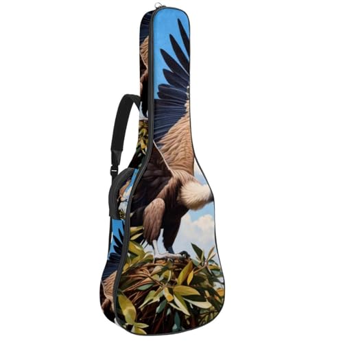 Étui pour guitare acoustique avec couche de protection en éponge épaisse