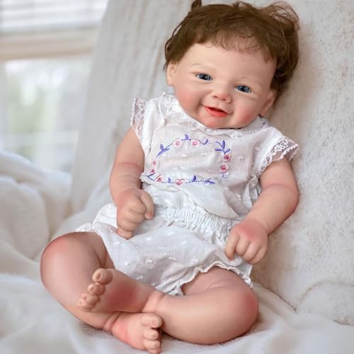 Gileutay 16 inch Silicone Baby Doll Full Body Girl Open Mouth by Gileutay - Used condition - Image 7