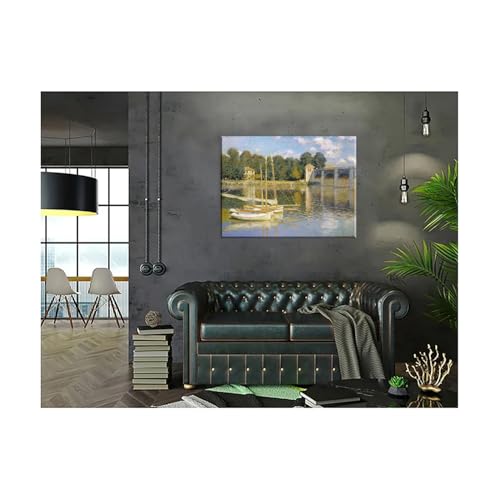 Toile Claude Monet The Bridge at Argenteuil pour grand mur vide - 3