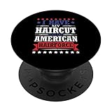 Me corto el pelo el 4 de julio, Día de la Independencia PopSockets PopGrip Intercambiable